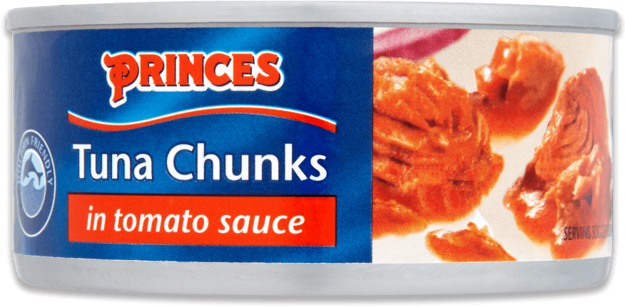 Princes Tuna Chunksin Tomato Sauce Can PNG