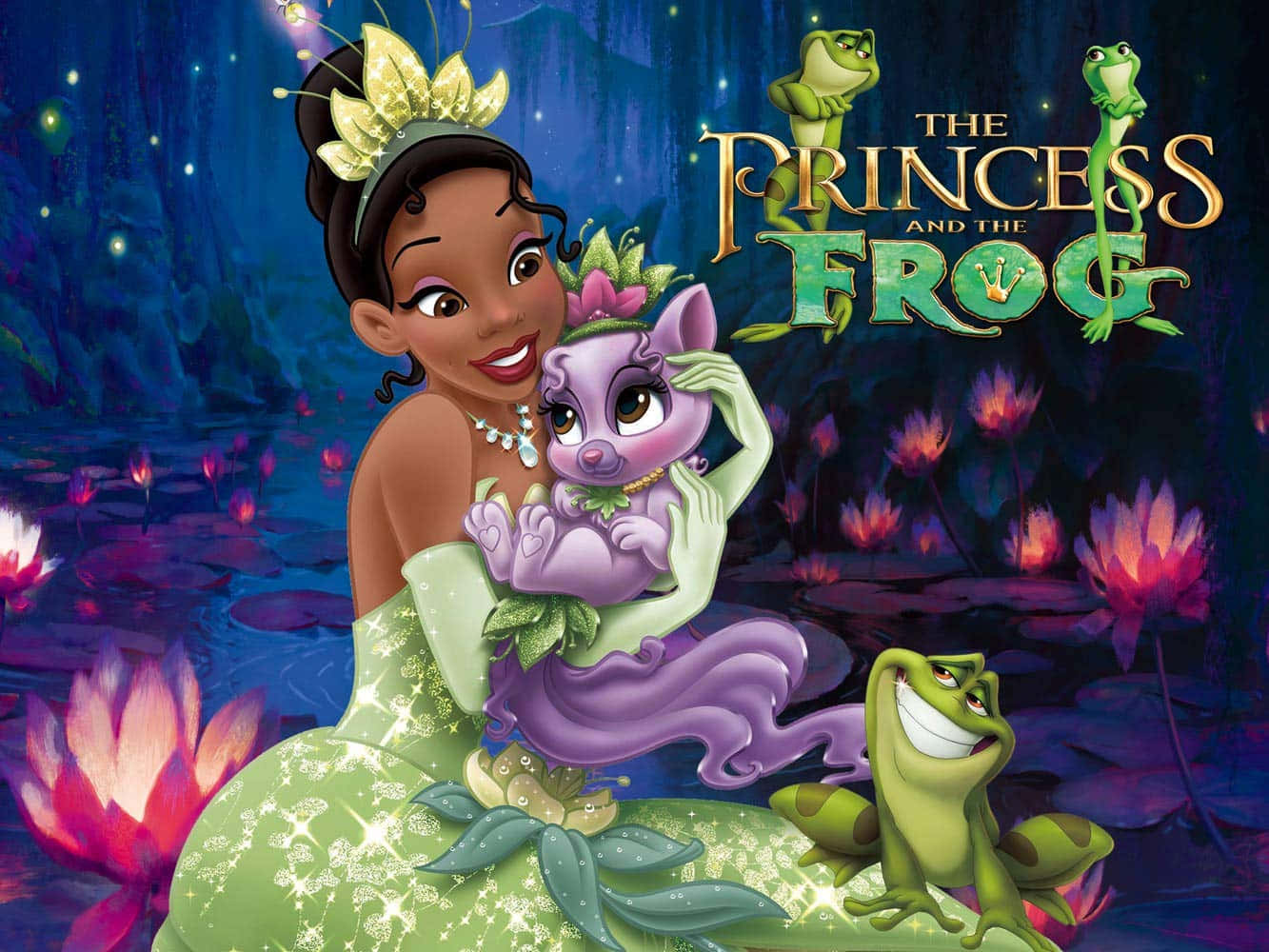 Princess Tiana and Prince Naveen of Disney's The Princess and the Frog