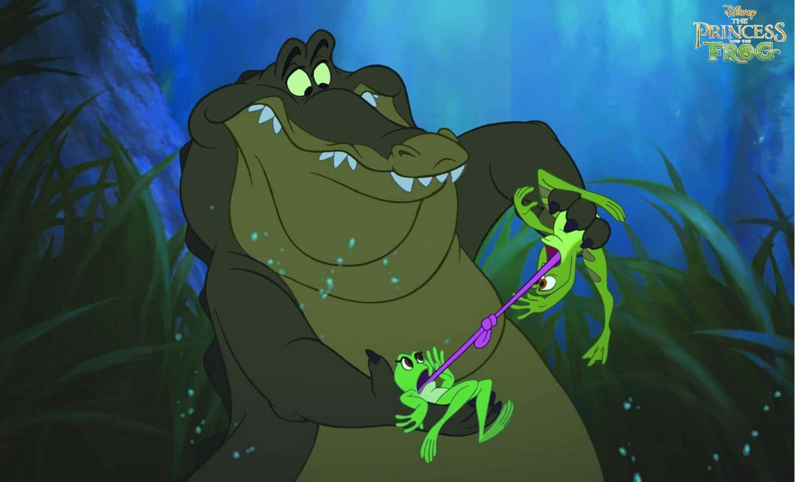 "Tiana and the Frog Enjoy a Magical Moment in the Bayou"