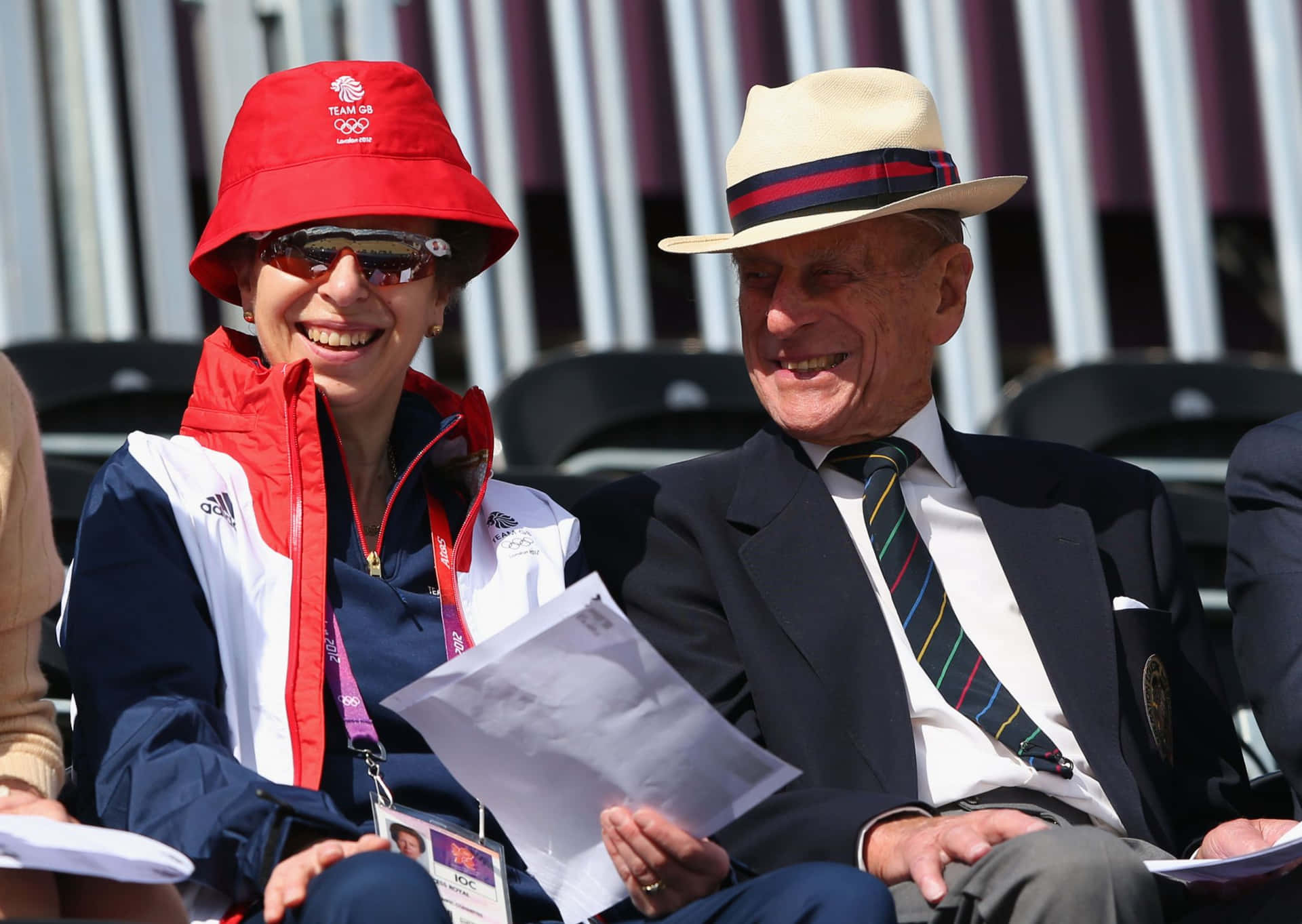 Princess Anne And Prince Philip At 2012 Olympics Wallpaper