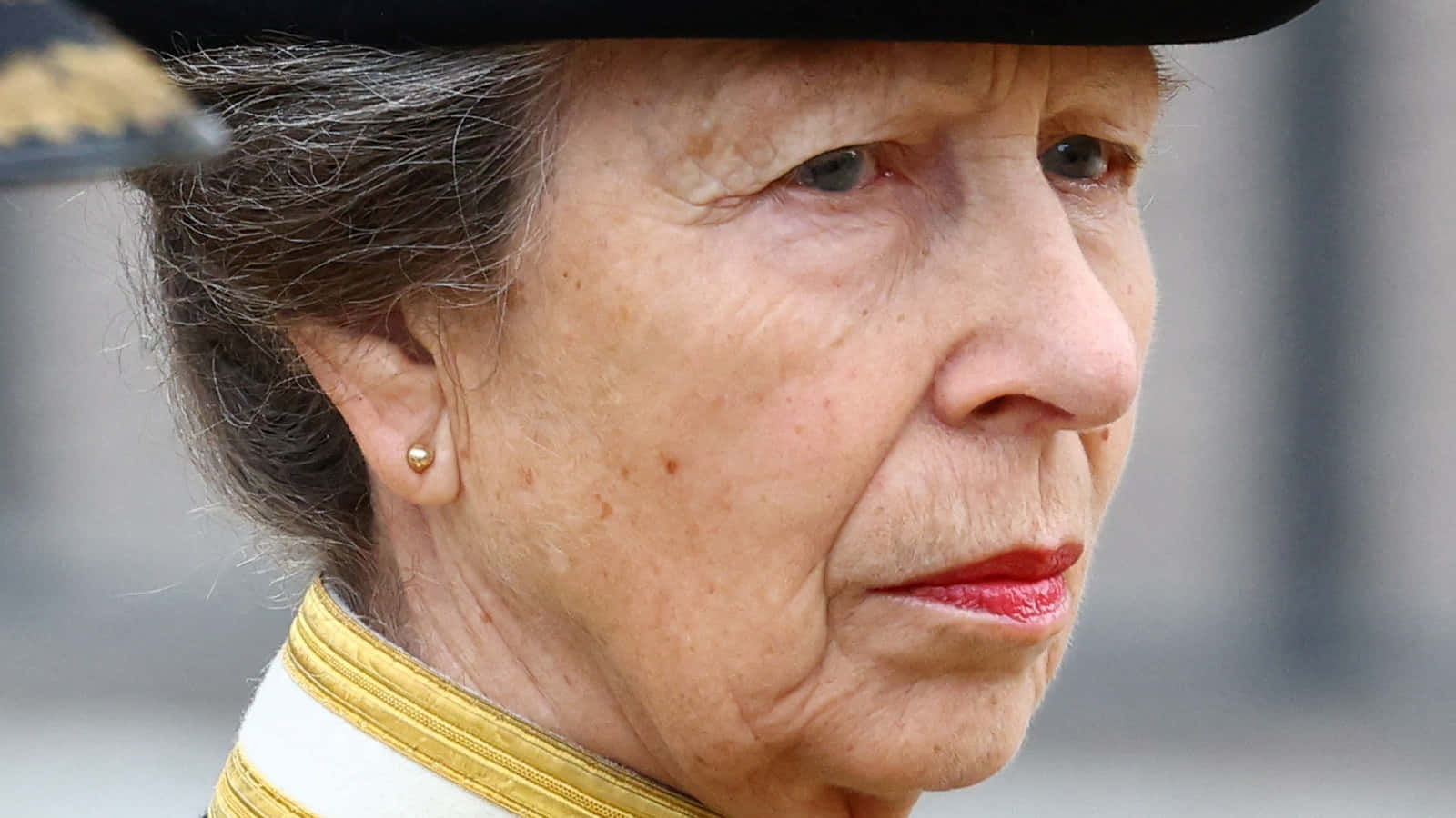 Princess Anne During The Funeral Procession Wallpaper