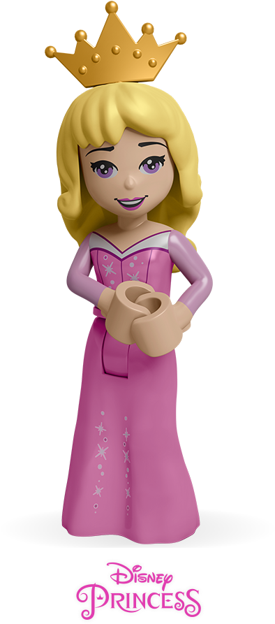 Princess Aurora Lego Figure PNG