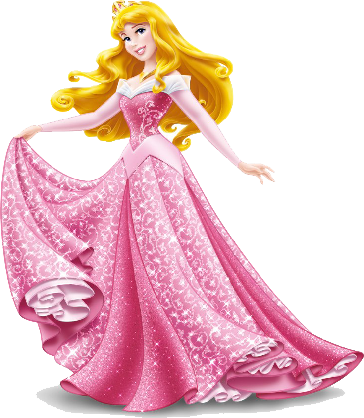 Princess Aurora Pink Dress PNG
