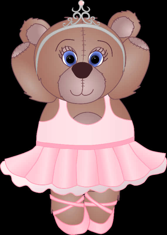 Princess Ballerina Teddy Bear PNG