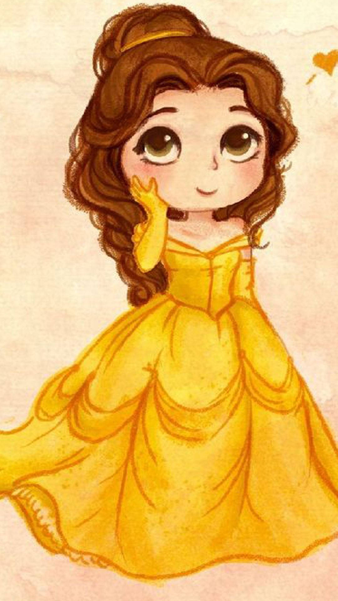 Download Princess Belle Cartoon Iphone Wallpaper 