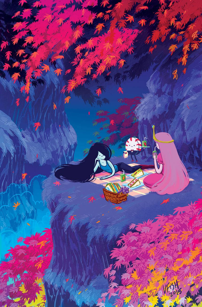 Princess Bubblegum And Marceline Picnic Wallpaper