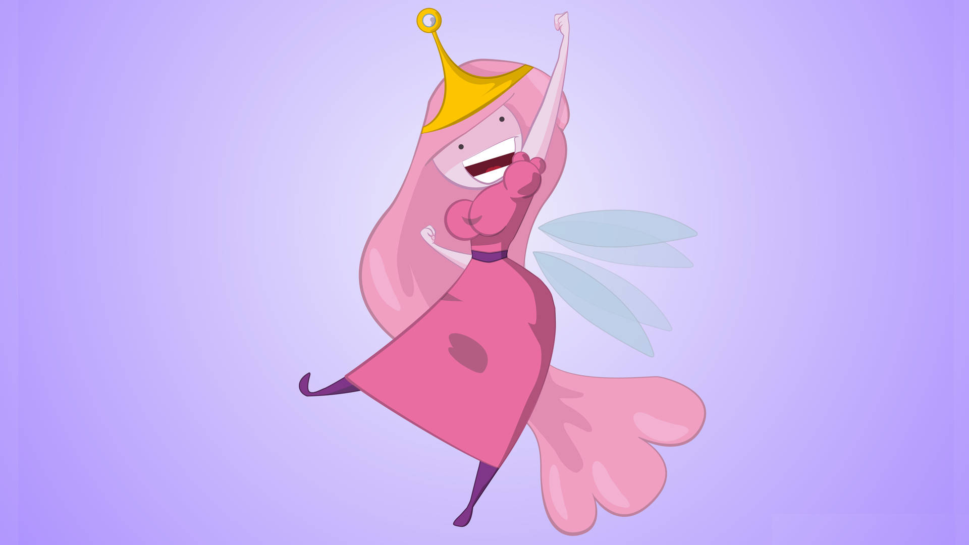 Princess Bubblegum Funny Fan Art Wallpaper