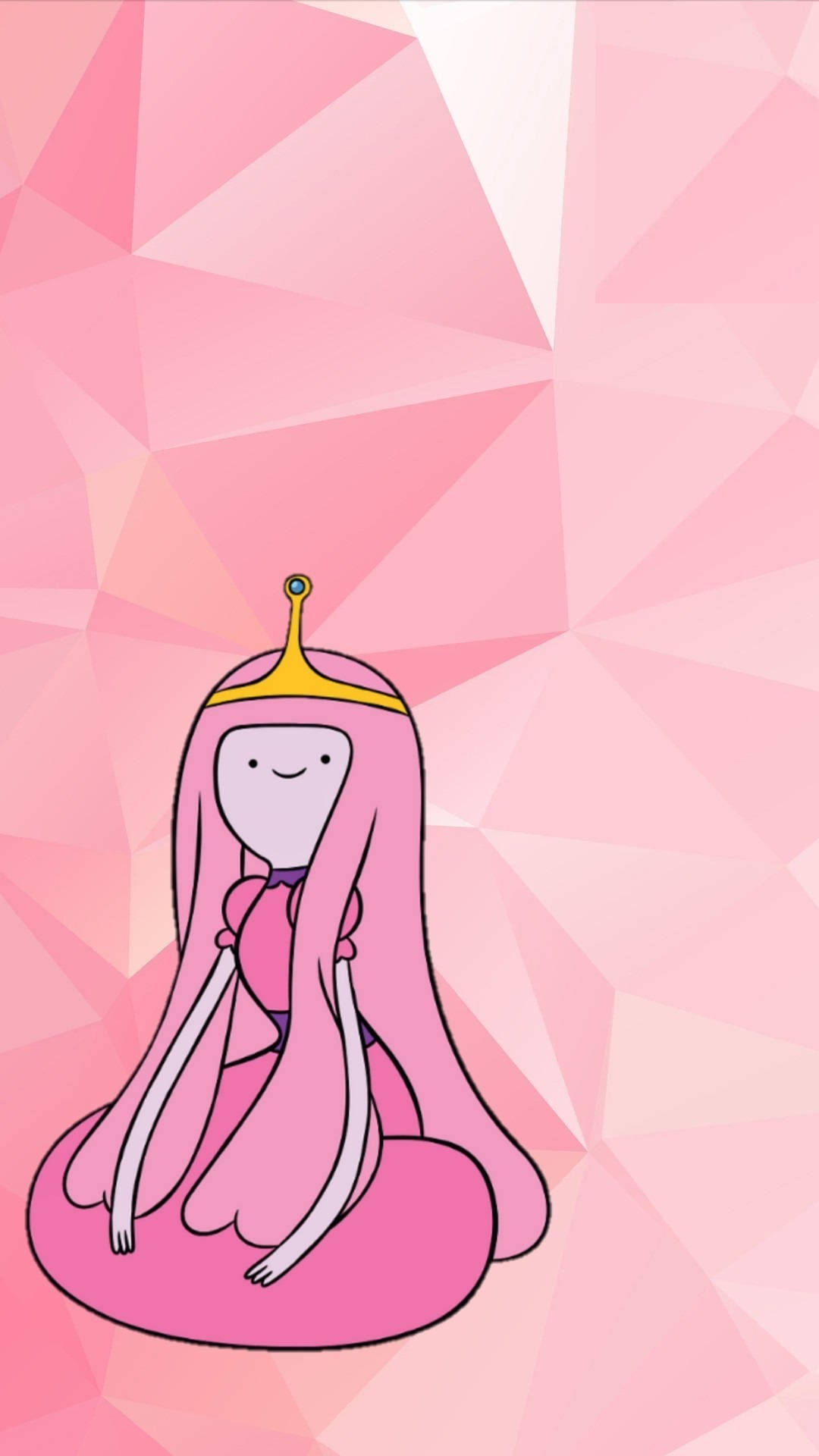 Princess Bubblegum Polygon Art Wallpaper