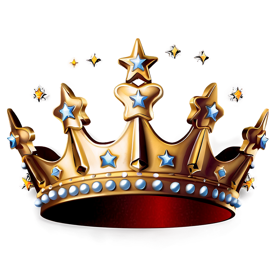 Princess Crown With Stars Png 05252024 PNG