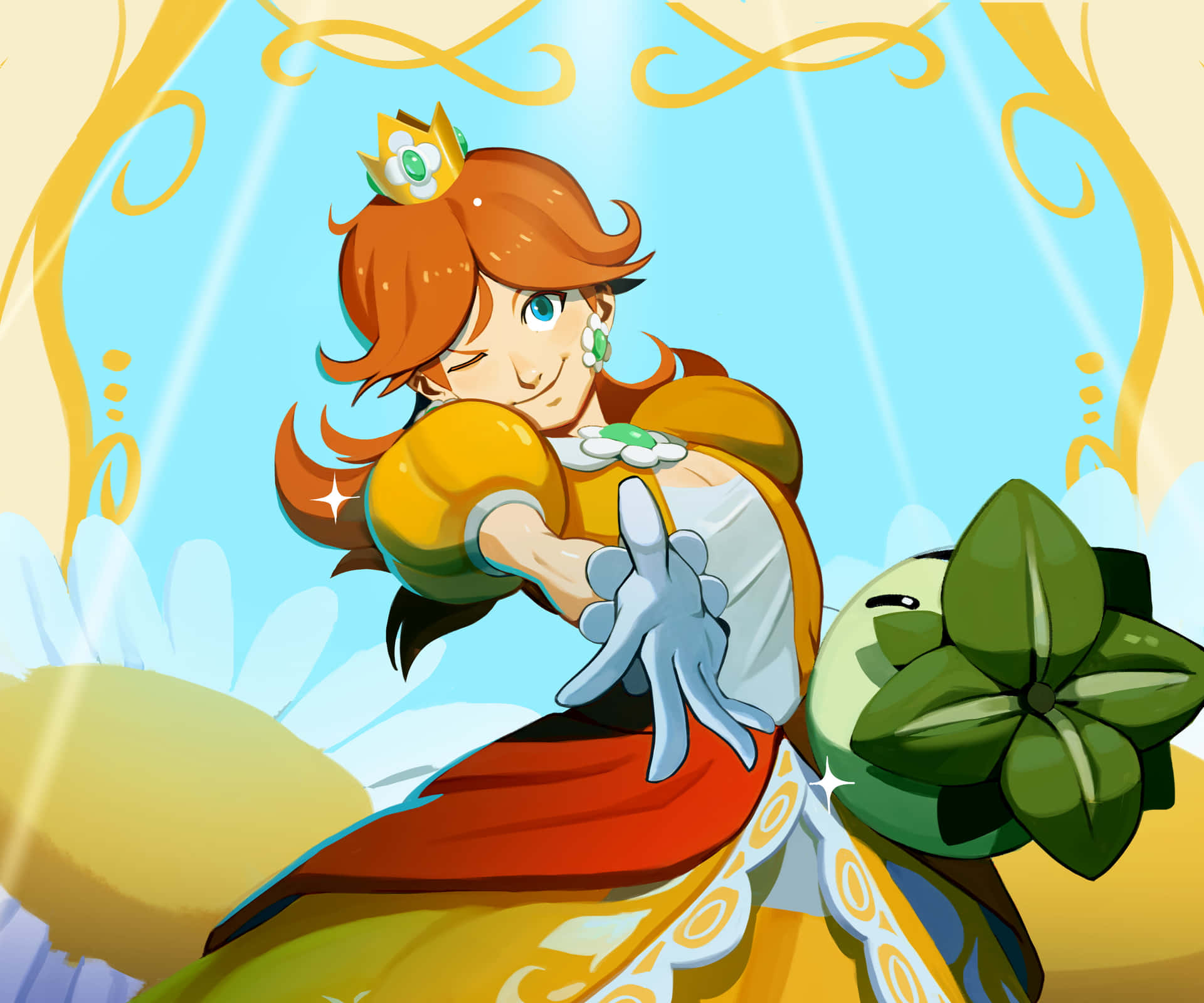 Princess Daisy in Her Royal Element Wallpaper