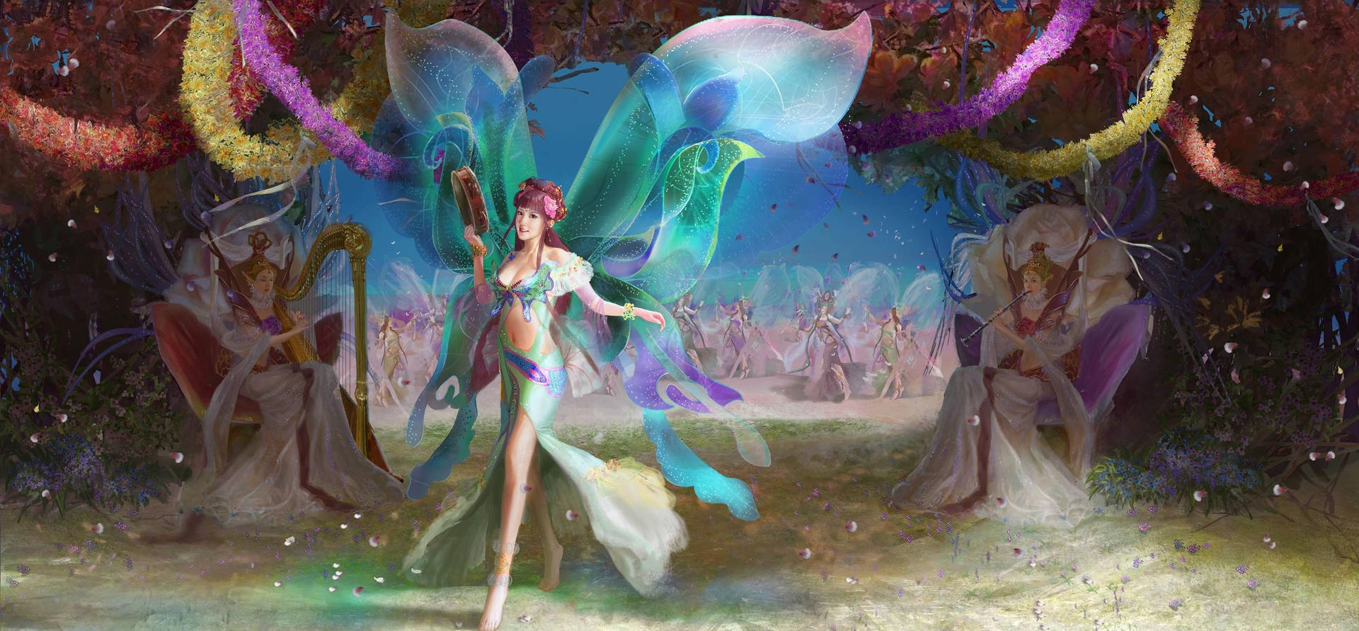 Princess Fairy In Her Realm Wallpaper