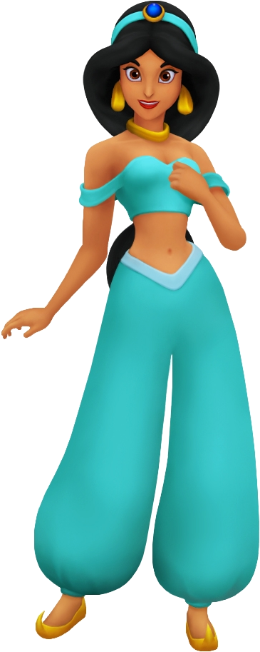 Princess Jasmine Animated Character Pose PNG