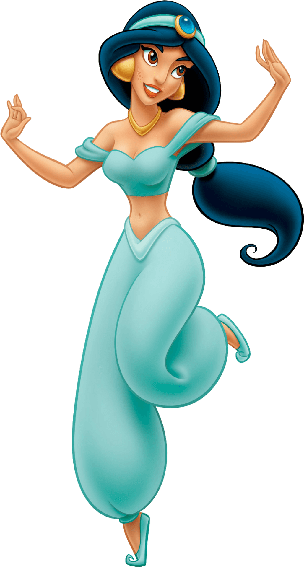 Princess Jasmine Animated Character Pose PNG