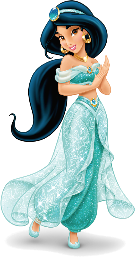 Princess Jasmine Animated Character Pose PNG