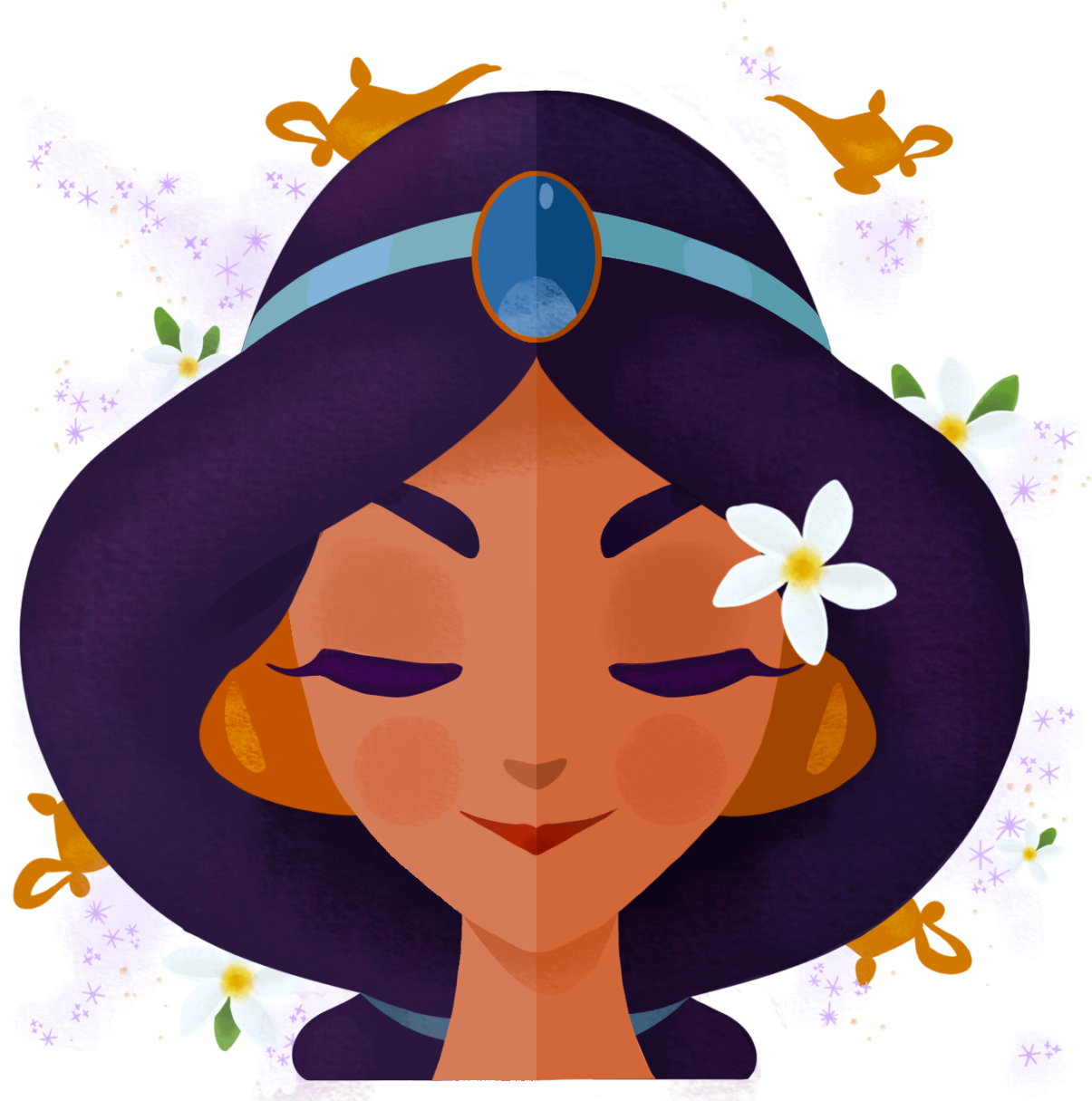 Princess Jasmine Illustration PNG
