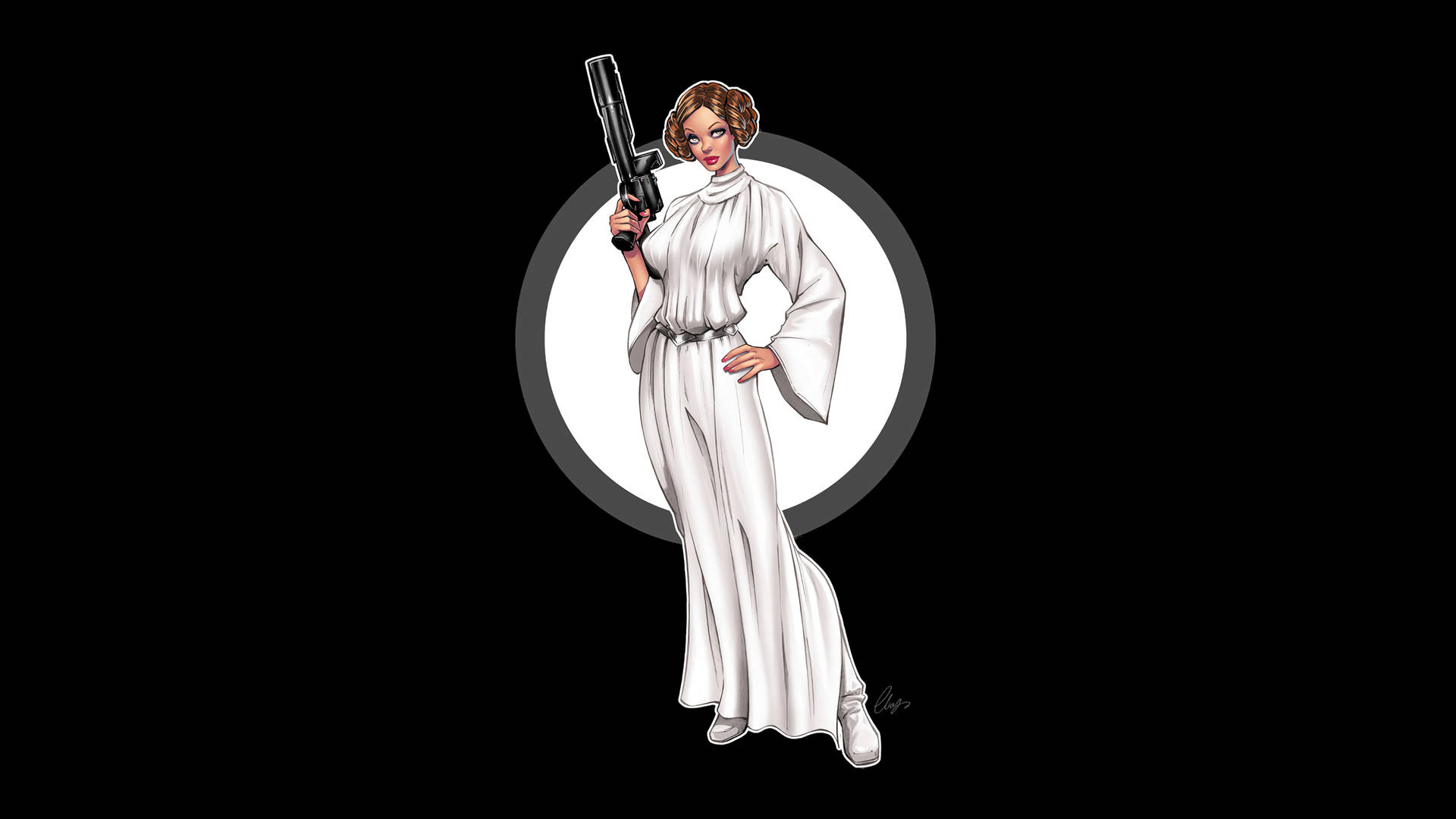 Artede La Princesa Leia 3840 X 2160 Star Wars Fondo de pantalla