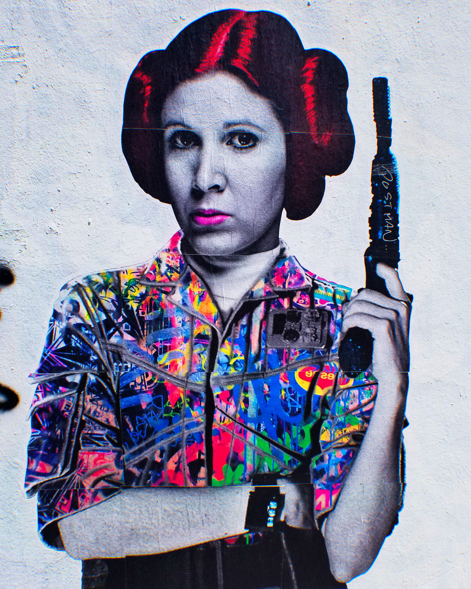 Princess Leia Pop Art Background
