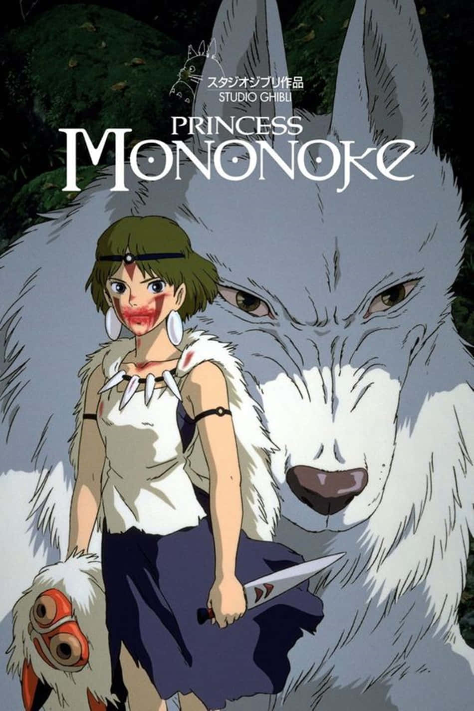 Wolf Girl Princess Mononoke Studio Ghibli Wallpaper