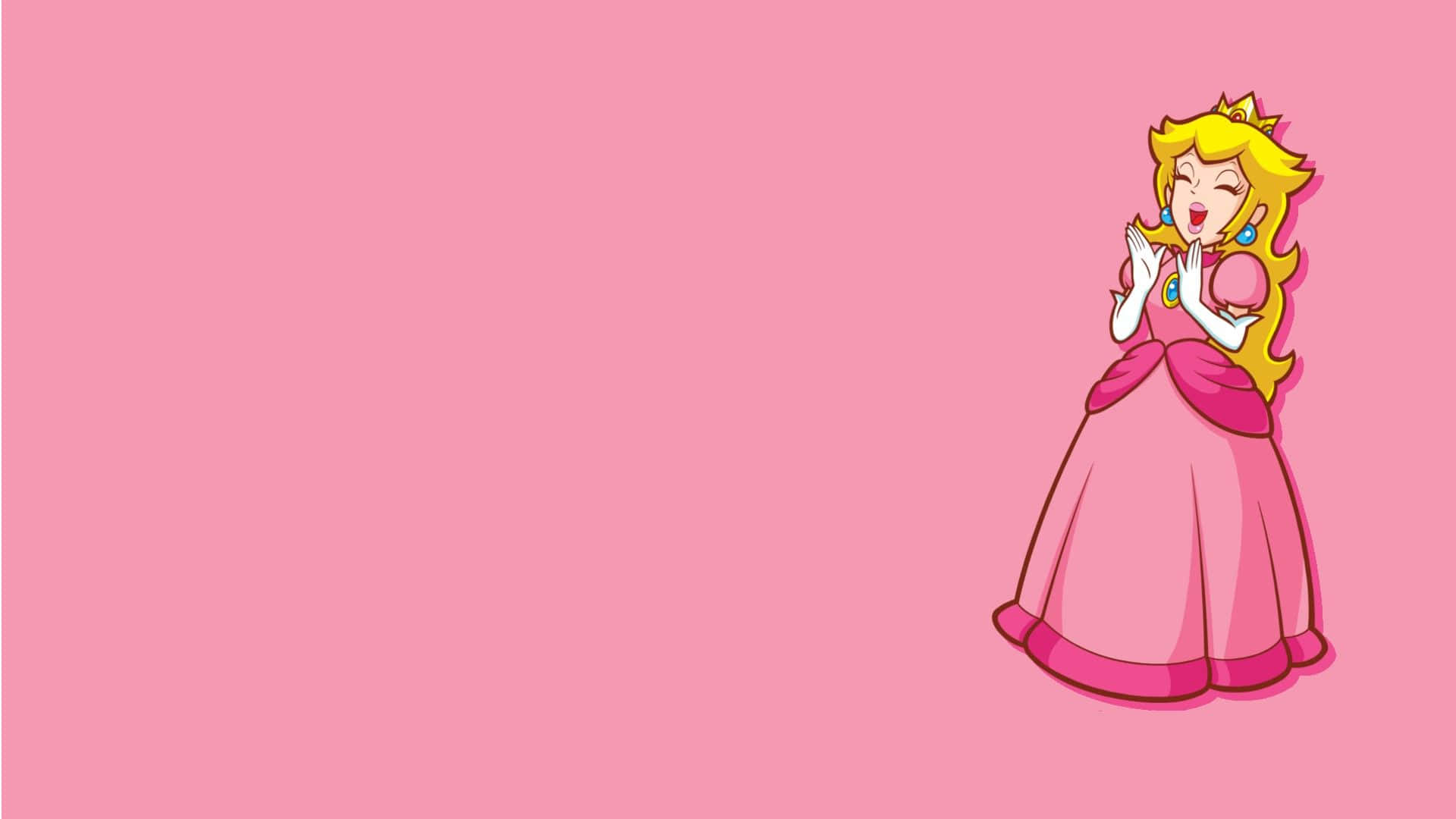 A Pink Princess In A Dress Wallpaper