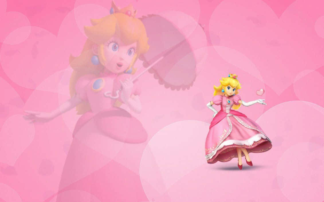 Princess Peach living her royal life, blissfully unaware of any impending danger. Wallpaper