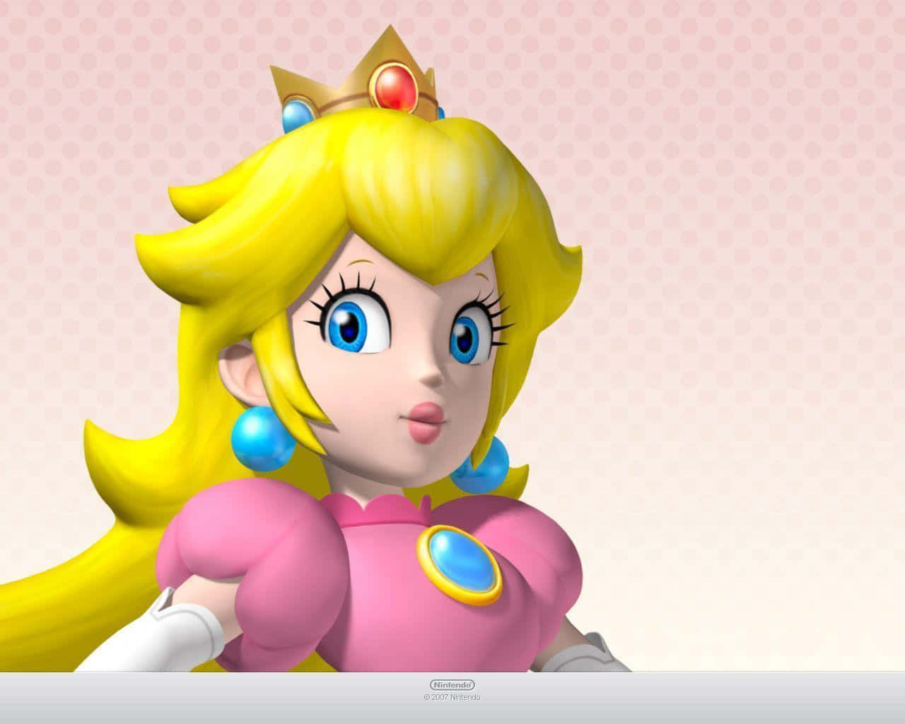 Princess Peach shows her charming personality Wallpaper