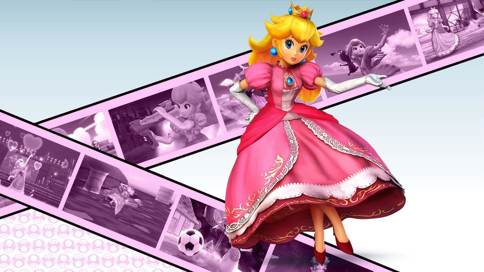Princess Peach – Emblem of Online Adventure Wallpaper