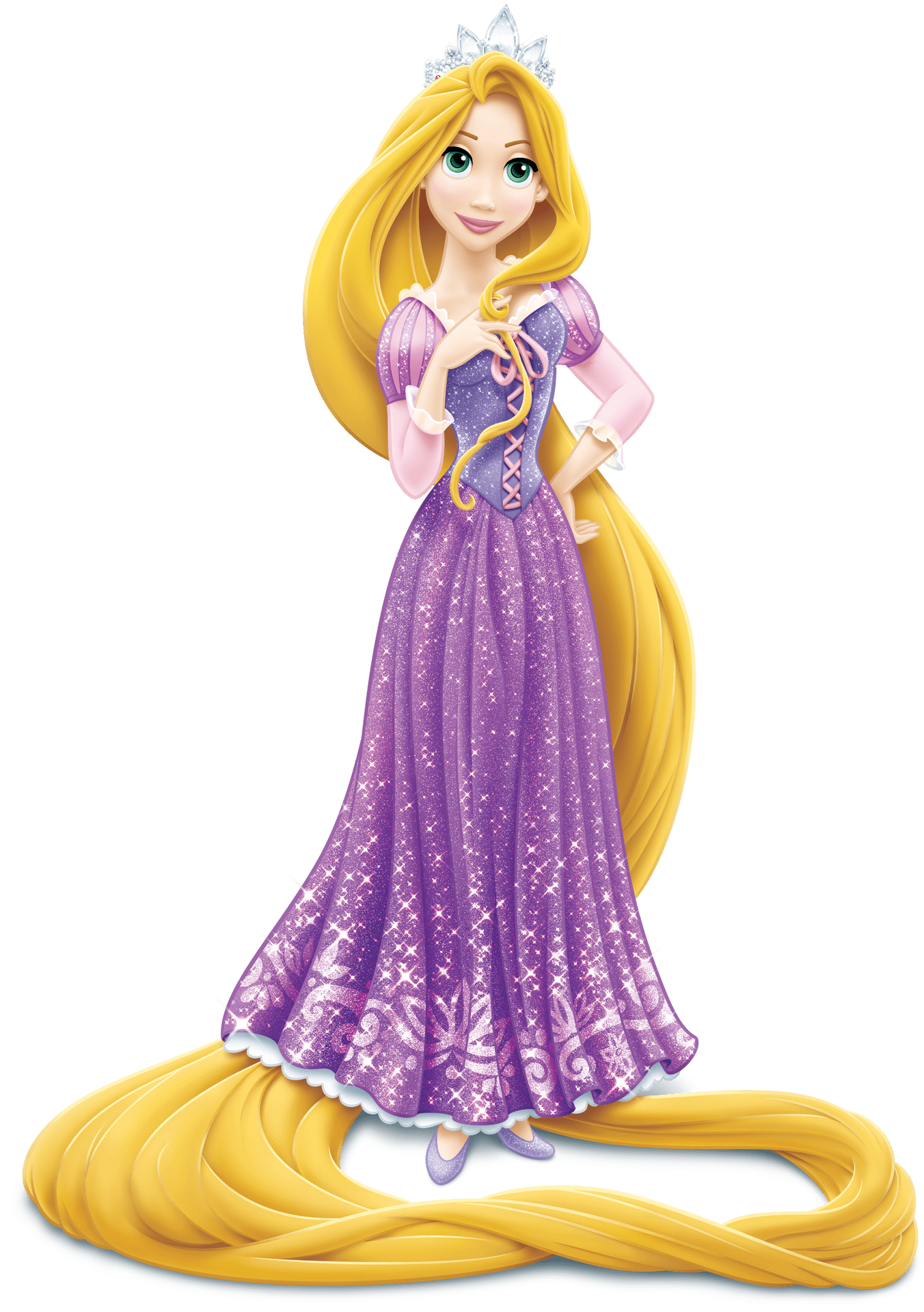 Princess Rapunzel Animated Character PNG