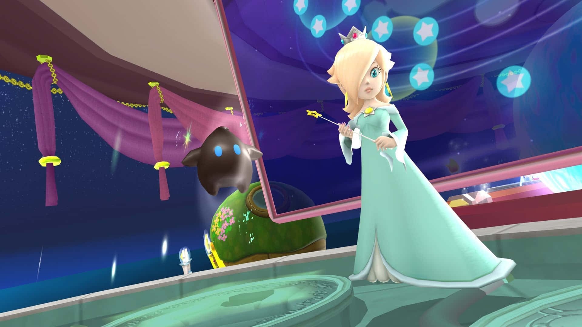 Princesarosalina: Guardiana Mística Del Cosmos. Fondo de pantalla