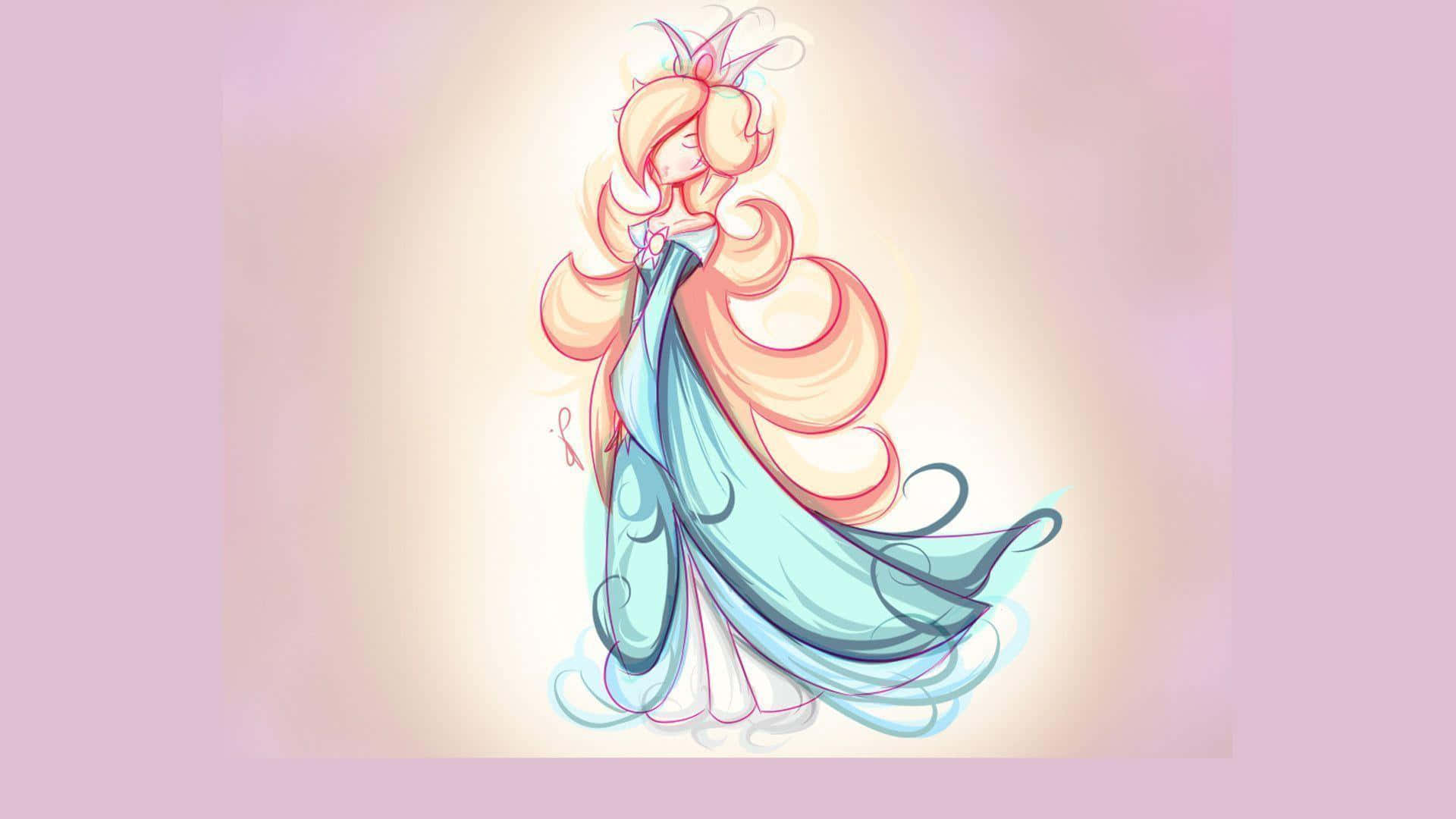 Princess Rosalina poised in a celestial aura Wallpaper