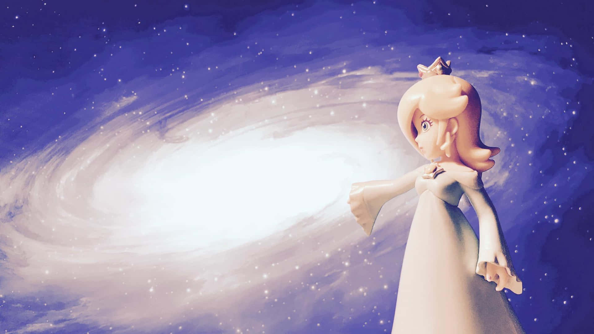 Princesarosalina Contemplando Majestuosamente El Cosmos. Fondo de pantalla