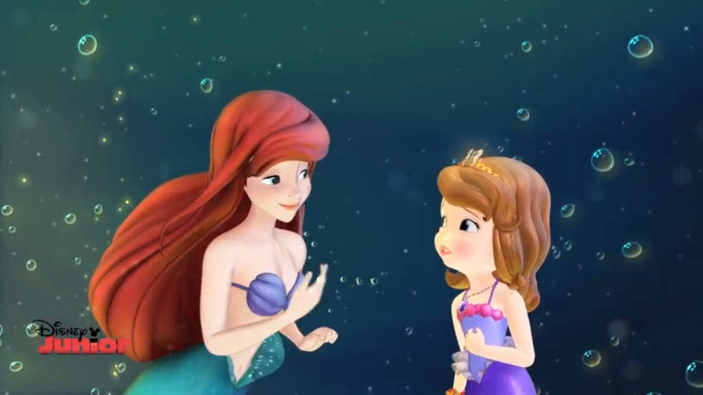 Princess Sofia And Little Mermaid Wallpaper