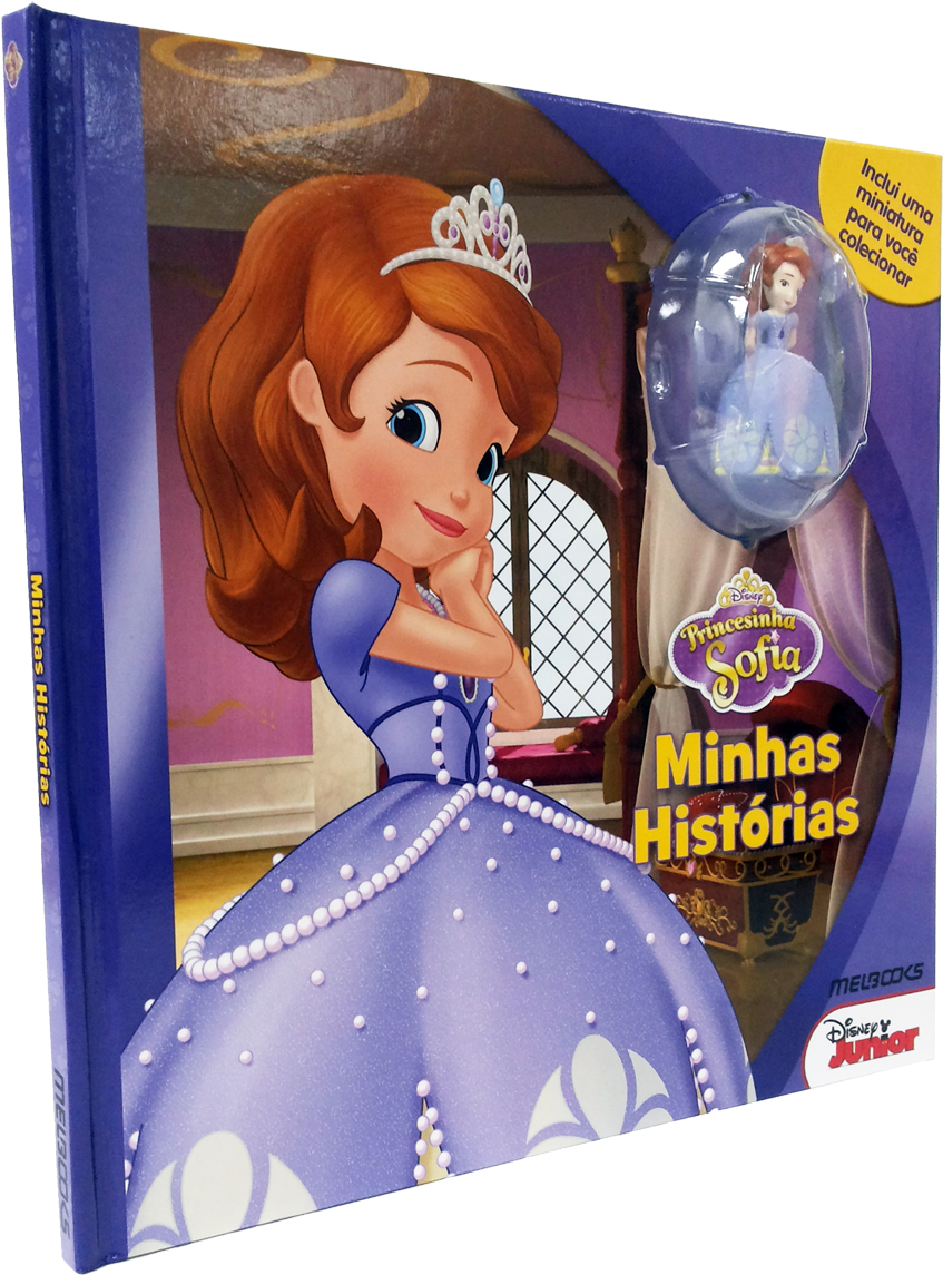 Princess Sofia Bookwith Miniature Figure PNG