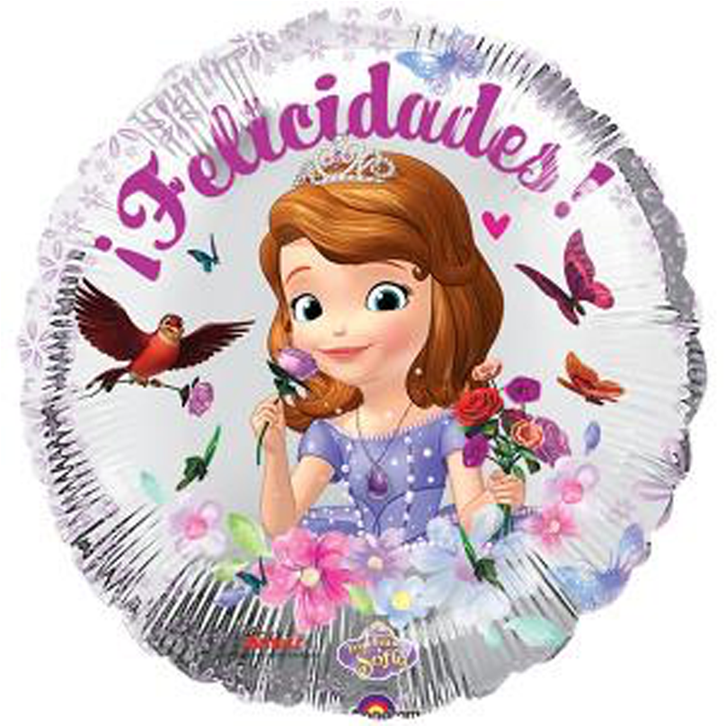 Princess Sofia Celebration Balloon PNG