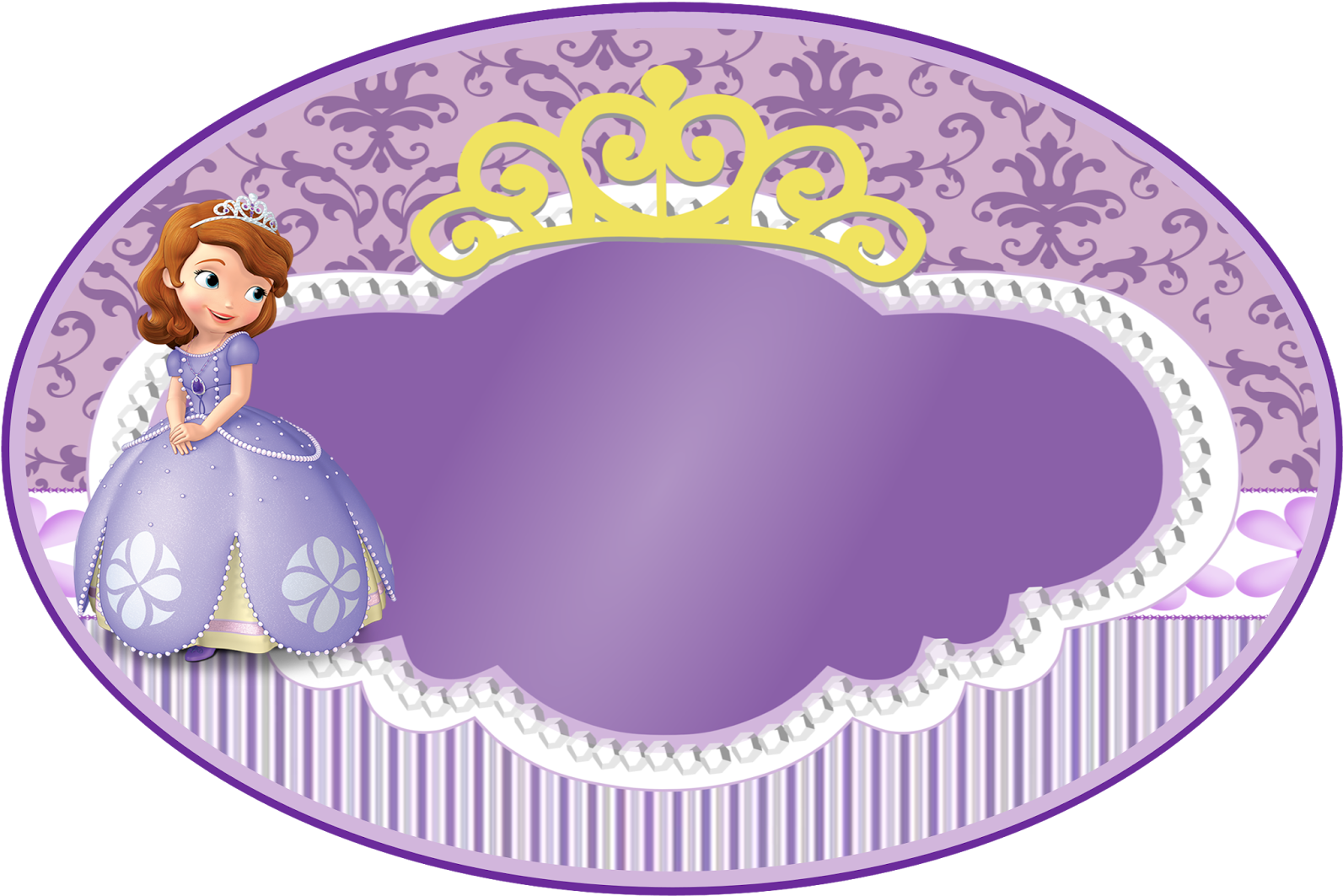 Princess Sofia Frame Design PNG