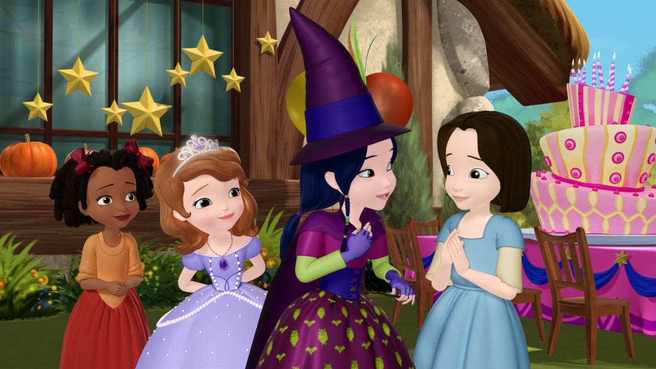 Princess Sofia Halloween Party With Friends Background