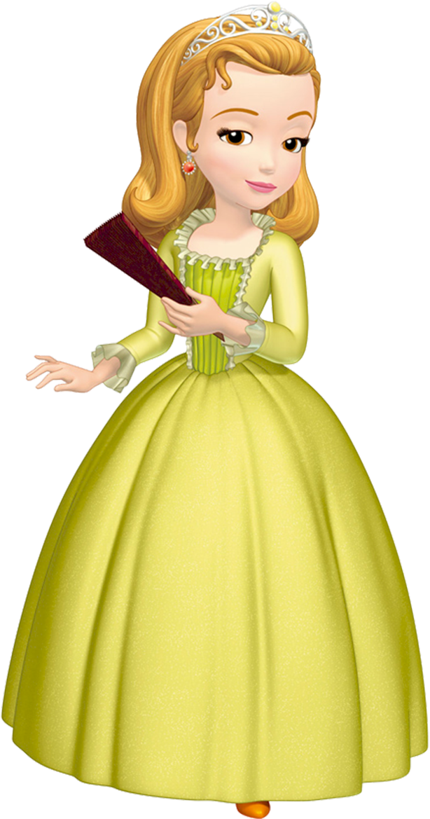 Princess Sofia Holding Book PNG