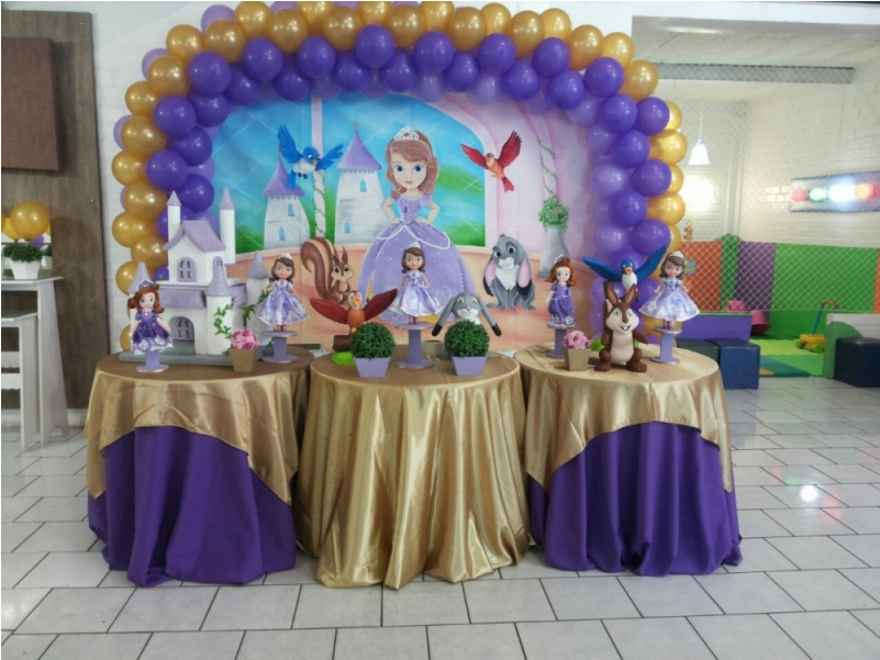 Princess Sofia Theme Party Decoration PNG
