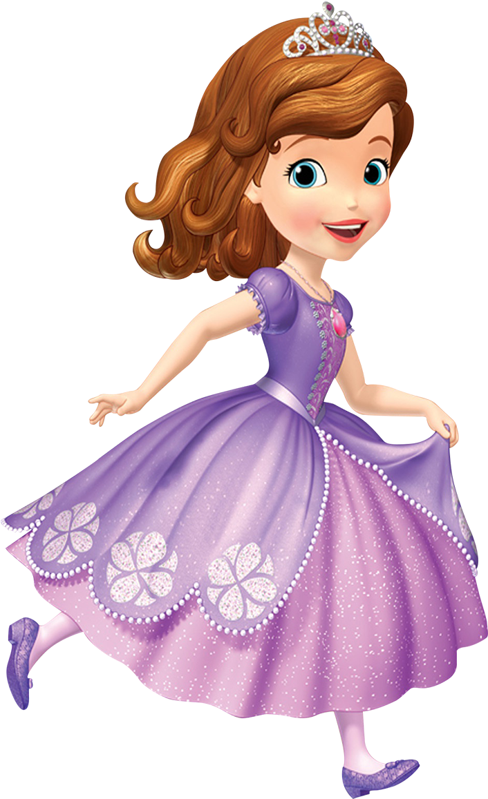 Princess Sofia Twirlingin Purple Dress PNG