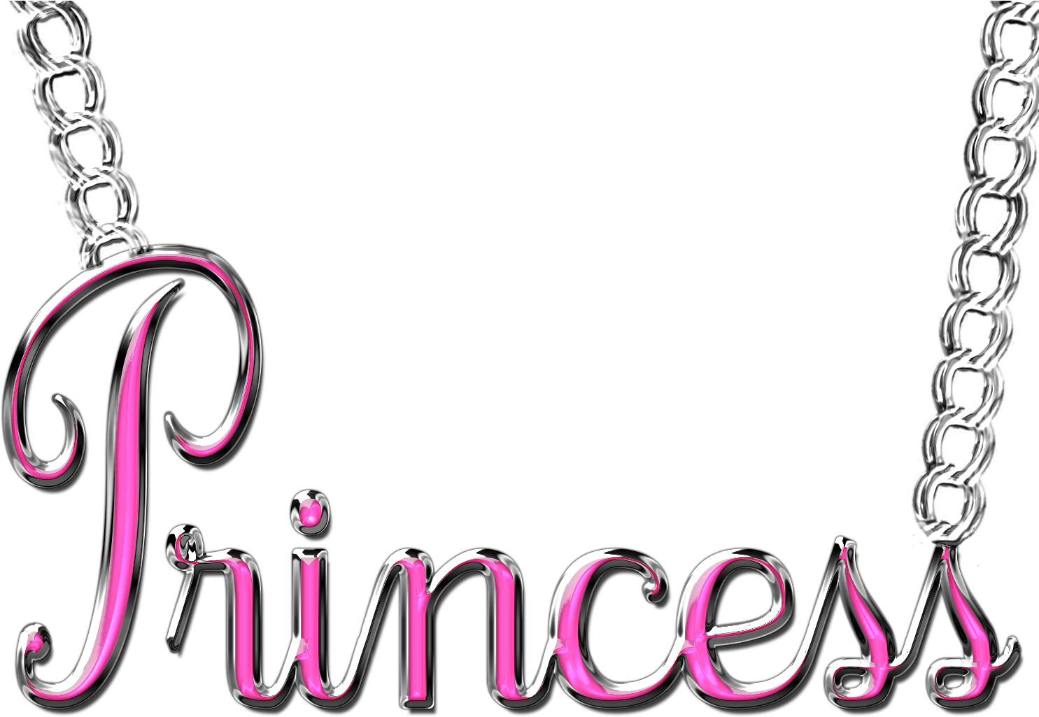 Princess Text Graphic PNG