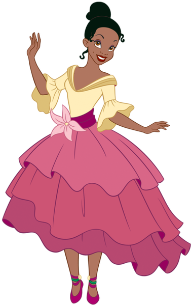 Princess Tiana Animated Character PNG