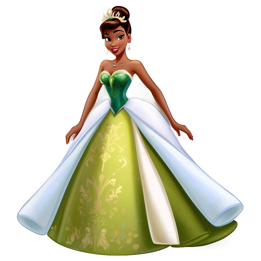 Download Princess Tiana Elegant Png Uie | Wallpapers.com