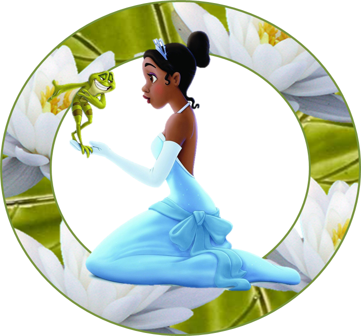 Princess Tianaand Frog Friend PNG