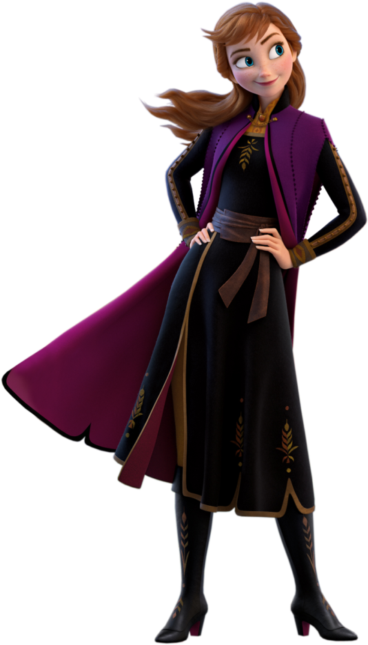 Princess_ Anna_ Frozen_ Character_ Pose PNG