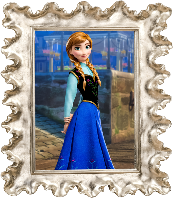Princess_ Anna_ Frozen_ Frame_ Portrait PNG