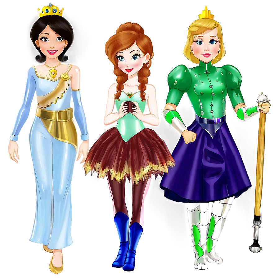 Princesses And Their Pets Png Yeu PNG