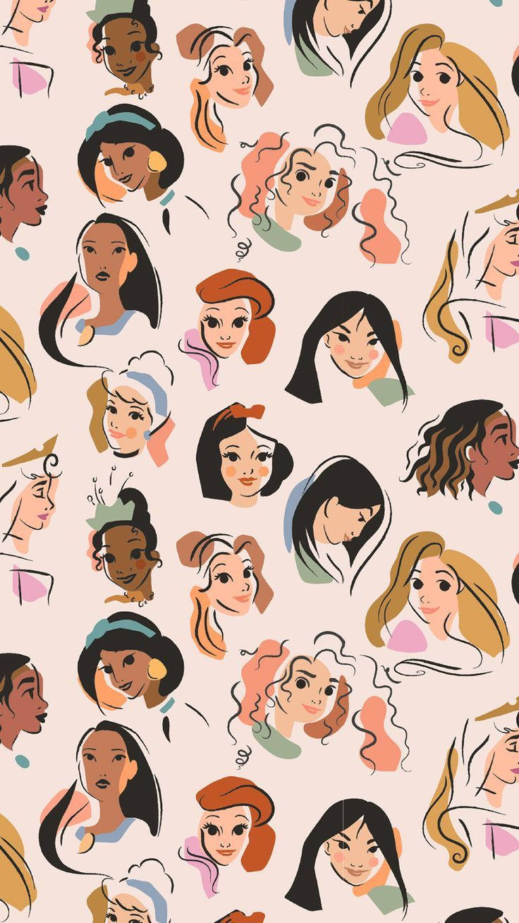 Prinsesser Disney Iphone Bakgrunnsbilde Wallpaper