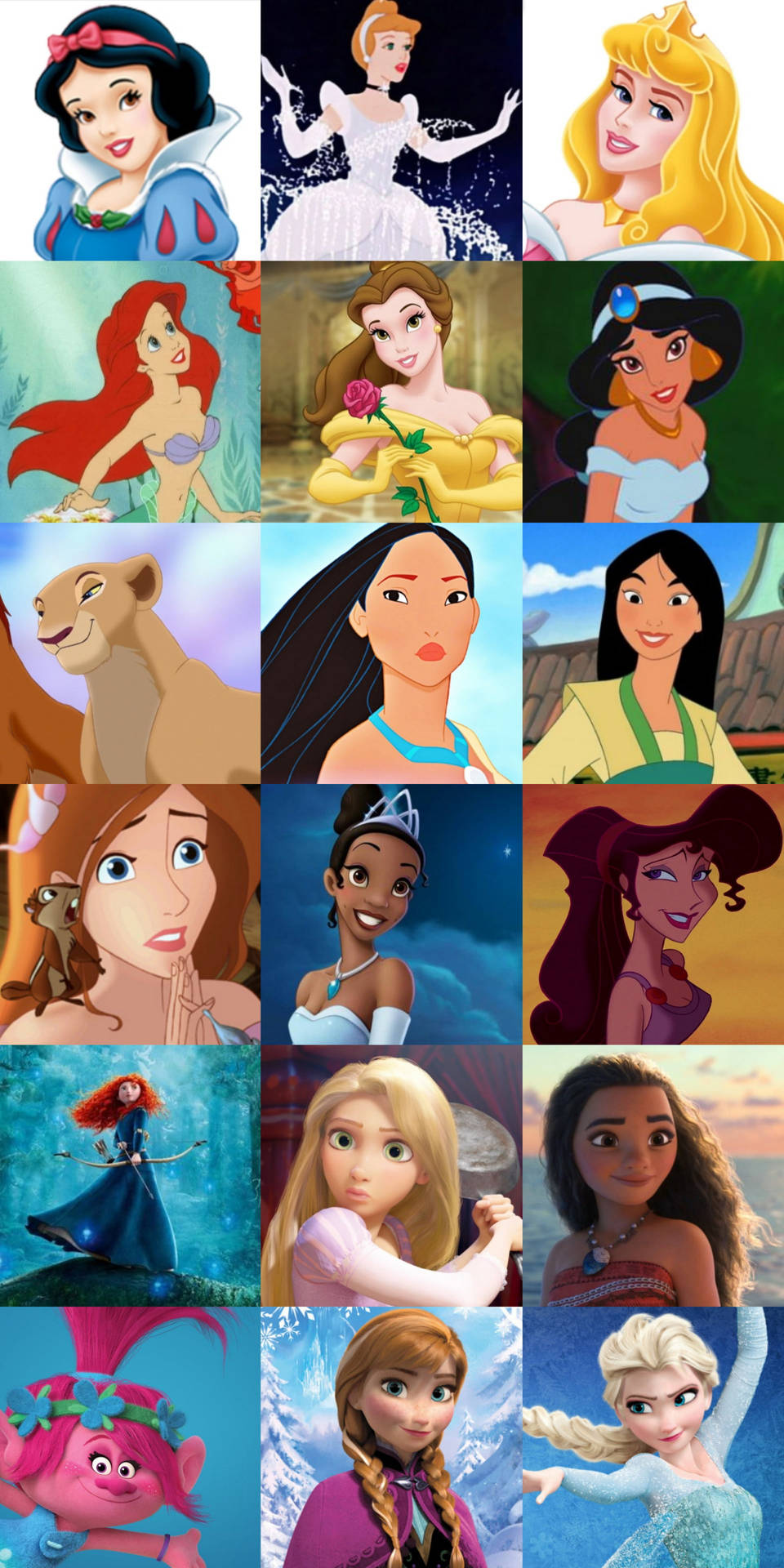 Download Princesses From Disney Phone Wallpaper 