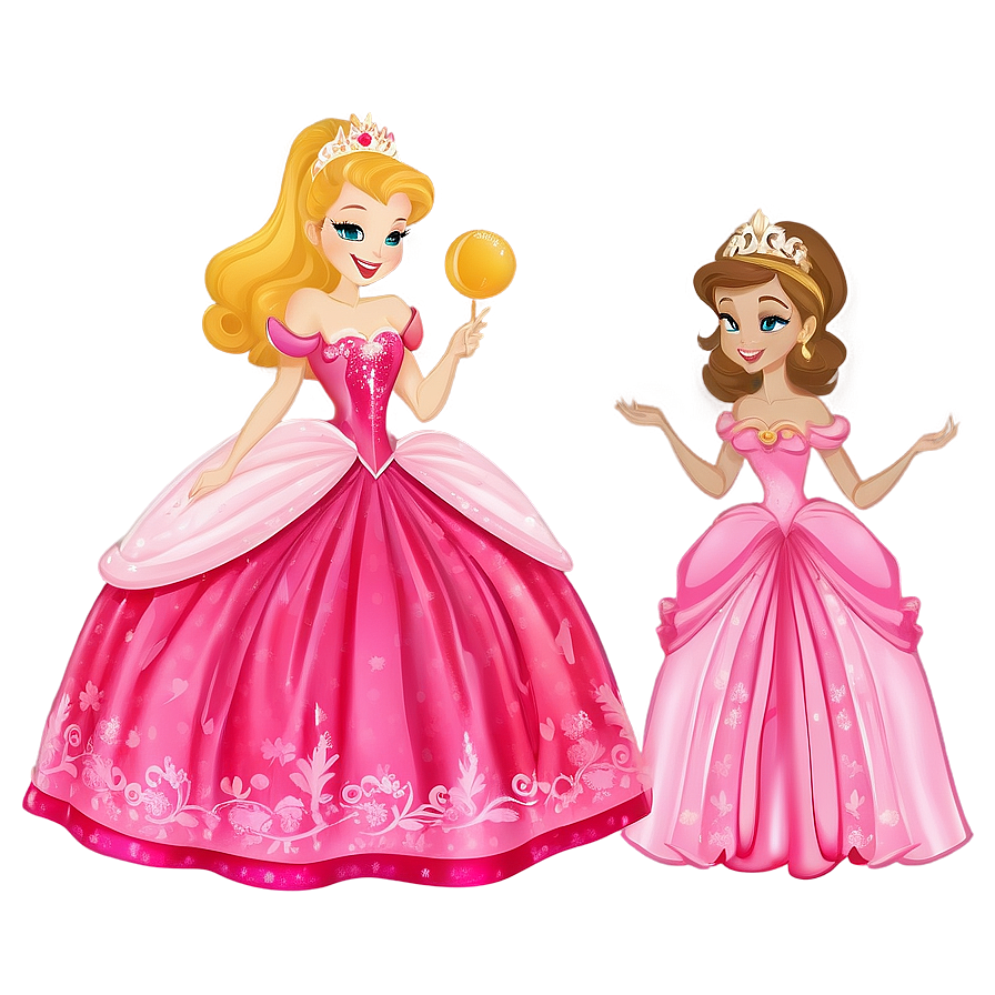 Princesses In Ball Gowns Png 06242024 PNG