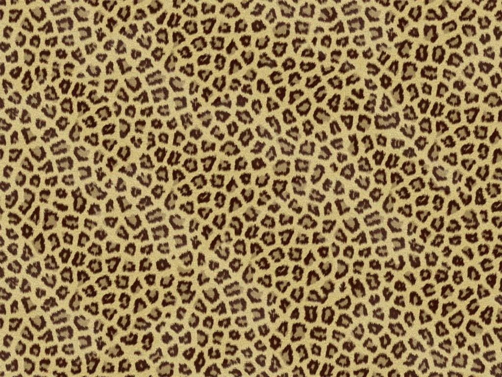 Etbrun Og Beige Leopardmønster Stof.