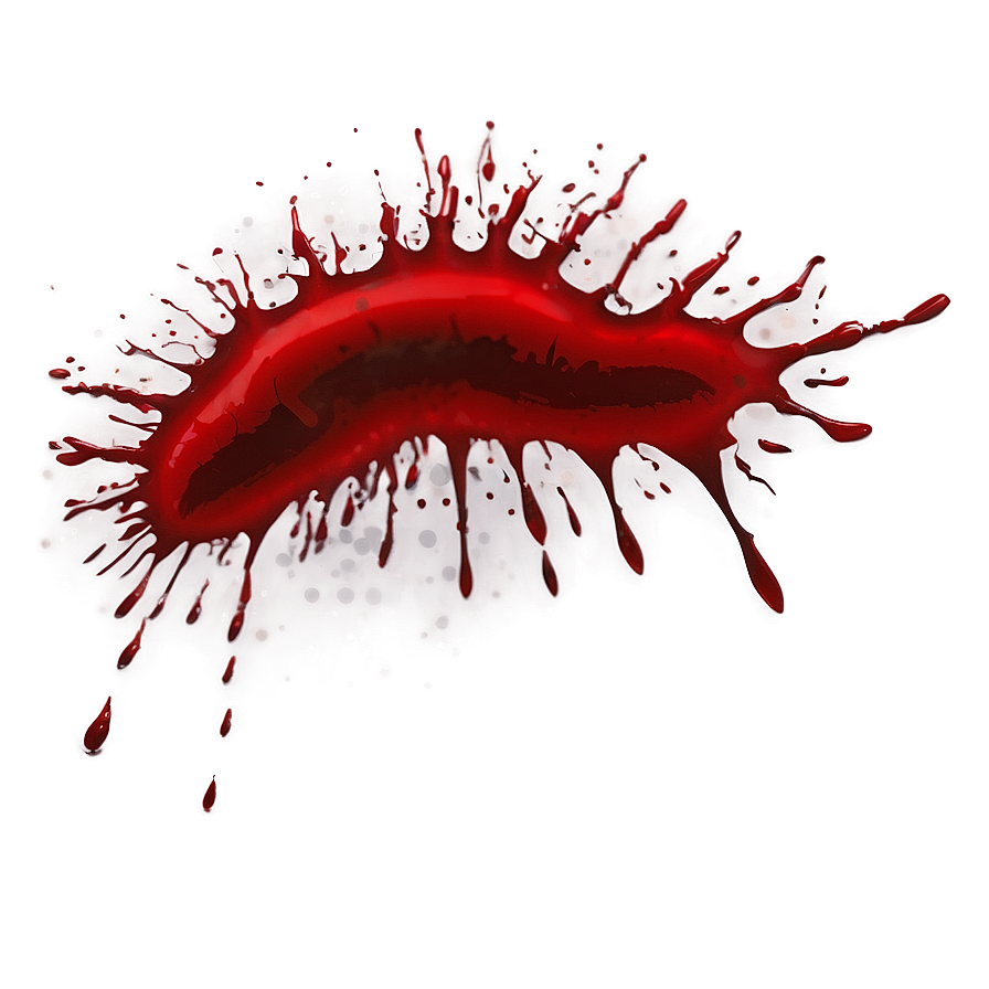 Printable Blood Splatter Transparent 05262024 PNG